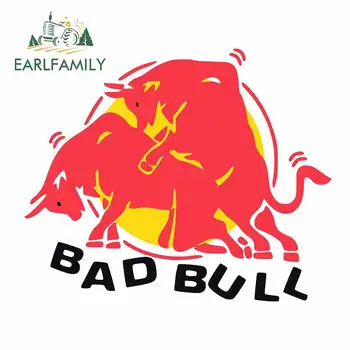 

EARLFAMILY 13cm Car Body Windshield Sticker for Bad of Bull Graphics Car Stickers Scratch-proof Waterproof Decals Vinyl Decor