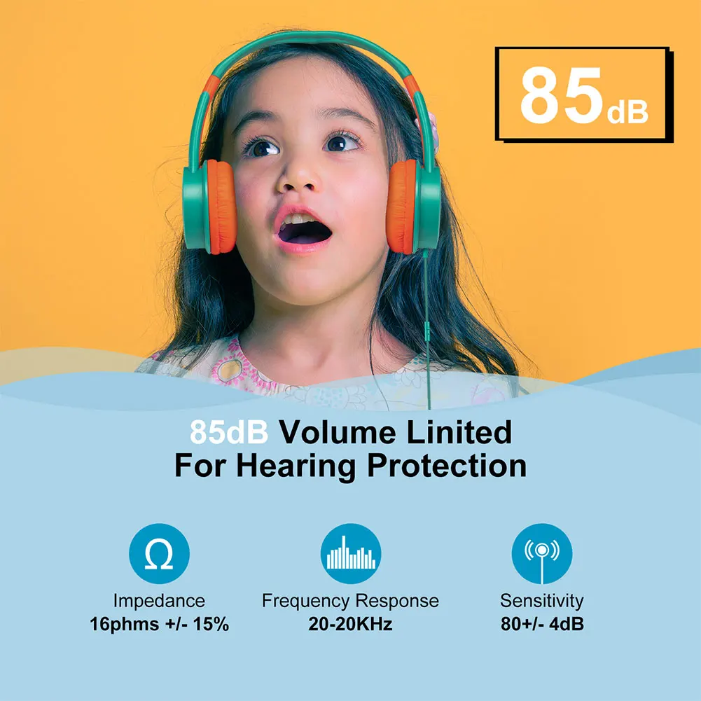Wired Girls Boys Children Adjustable With Mic Stereo Computer 3 5mm Jack Universal Tablet On Ear Headset Kid Headphone Foldable