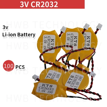 

100pcs/lot CR2032 Lithium Battery For Panasonic 3V 210mAh Non-Rechargeable Button Coin Cell with Plug