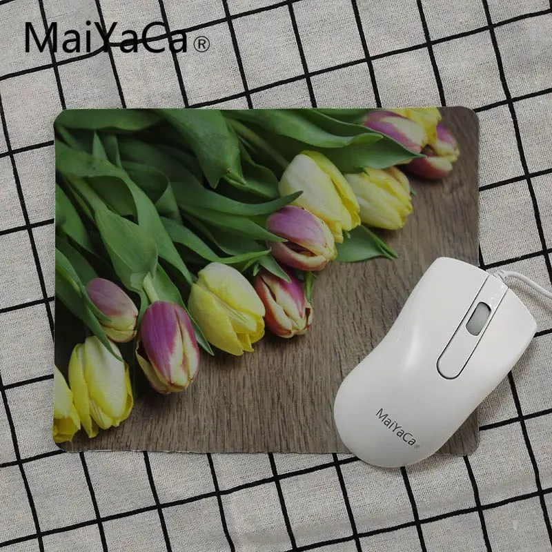 MaiYaCa тюльпан цветок обои прочный резиновый коврик для мыши игровой коврик для мыши Противоскользящий ноутбук ПК коврик для мышки коврик для мыши s