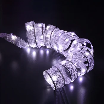 

4M 40leds LED Christmas Holiday Light AA Battery Lace Bow Ribbon String Lights Home Garden Party Decoration Lamp