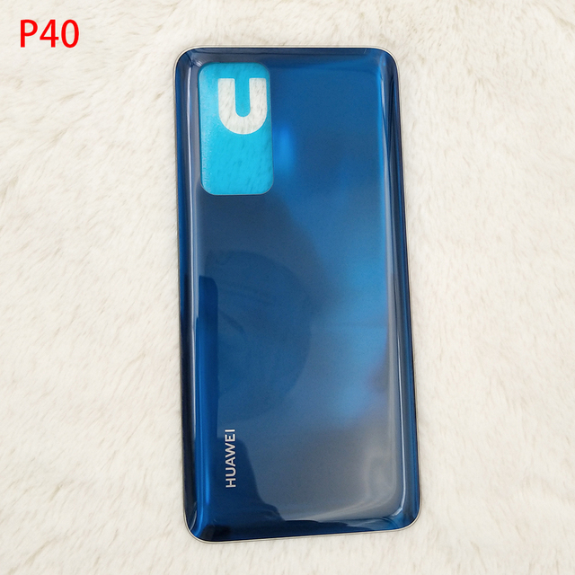 Huawei P40 Pro/P40 Glass Back Battery Cover Rear Door Housing Case For Huawei P40pro P 40 Repair Panel Part With Logo