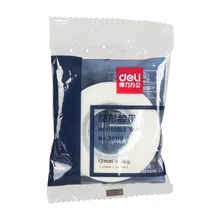 Deli 30110 измельченный скрытый кажущийся прозрачная лента-делать домашнюю работу маленький клейкий бумажный Альбом DIY белая повязка ламинирующая пленка