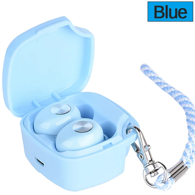 A8 TWS Bluetooth Wireless Earphone 5.0 Touch Control Earbuds Waterproof Stereo Music Headset 400mAh Power Bank for Smartphones - Цвет: A8 Blue