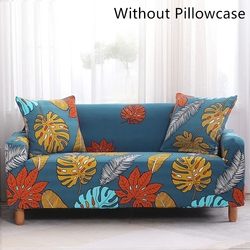 Sofa Cover Color 1 Универсальный чехол для дивана, эластичный чехол, сплошной цвет, цветочный принт, узорчатый диван, чехол для дивана, набор, 1, 2, 3, 4 местный - Цвет: Sofa Cover Color 1
