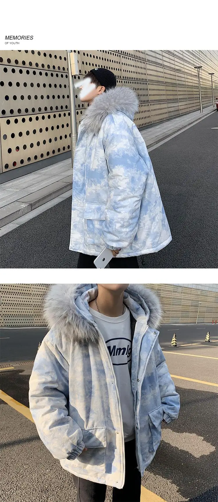 Privathinker, Мужская камуфляжная куртка Harajuku,, зимняя парка с капюшоном, пальто, Мужская теплая куртка, Мужская утолщенная модная уличная зимняя куртка