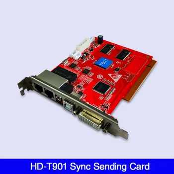 

Free shipping HD-T901 New Synchronous LED screen control card DVI video input display More cost-effective controller technology