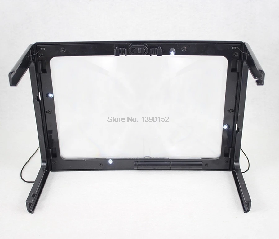 20 шт. увеличительное стекло A4 с 4 светодиодный лампами|magnifier for|magnifier for readingglass magnifier