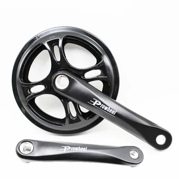 

Prowheel 40T Folding bike Crankset Single Speed 170mm Road bike Crank set Square hole Chainwheel CNC aluminum alloy