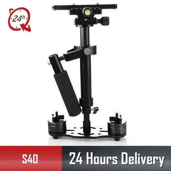 

S40 Handle Stabilizer 40cm Photography Video Aluminum Alloy Handheld Stabilizer Shooting Steadycam DSLR Steadicam DSLR Camcorder