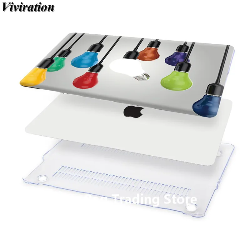 Модный жесткий защитный чехол с рисунком лампочки для Macbook retina Air Pro 11 13 12 15 15,4 11,6 дюйма Чехол