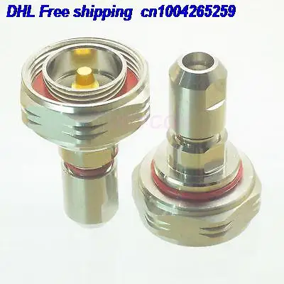 

DHL 20pcs 7/16 DIN male plug clamp 1/4" female lexible cable straight male connector 22-ct
