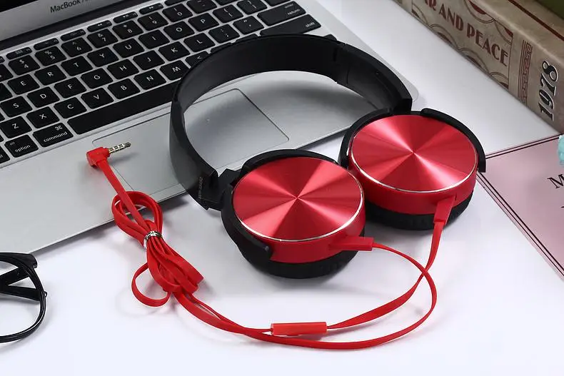 BEESCLOVER XB450 Wired Headphone Headset Heavy Bass Sound Quality Music Earphone with Mic for iPhone Samsung Huawei d35