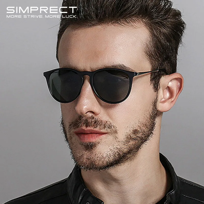 SIMPRECT 2020 поляризационные очки солнцезащитные модные брендовые круглые антиблик