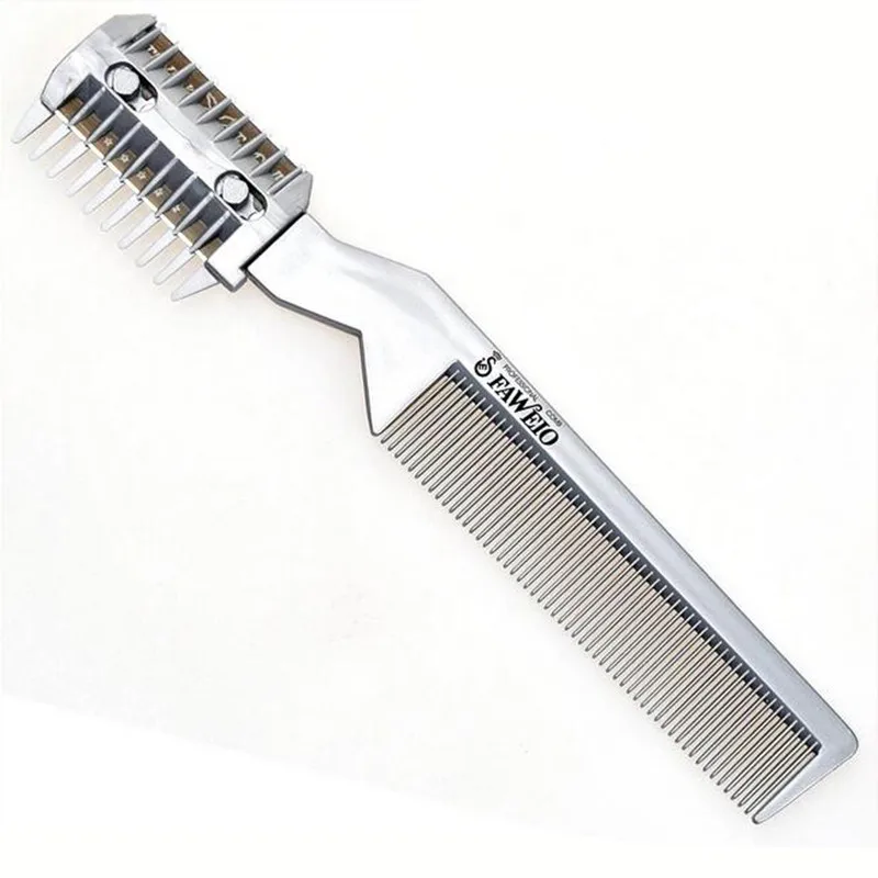 Professional Hair Brush Comb Razor Hair Razor Cutting Thinning Comb Trimmer Comb with Blade Combs Hair Styling Tool Hot Sale pet grooming brush for dogs cat shedding brush with fur storage compartment self cleaning pet hair brush dog combs comfortable