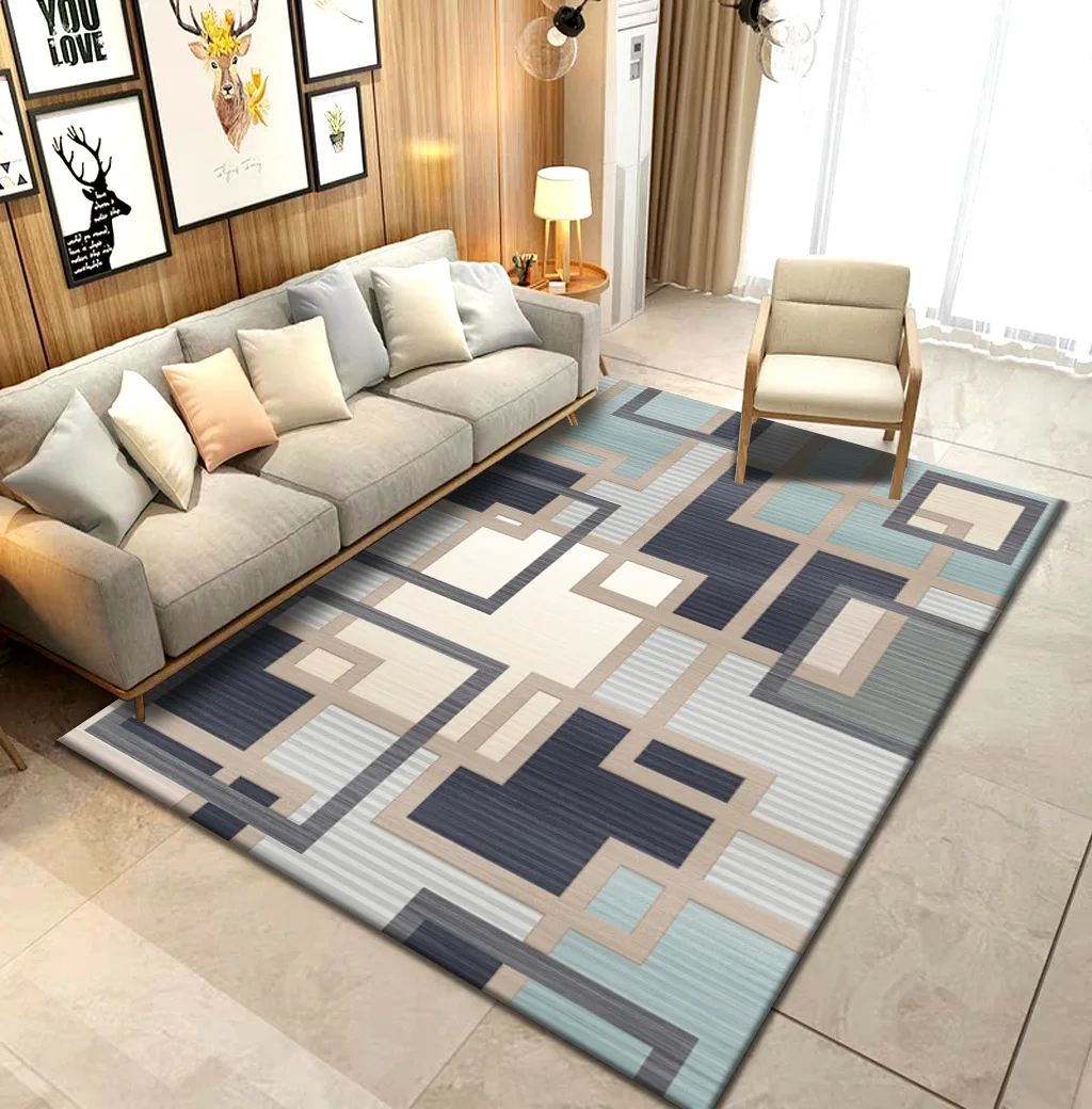 Autumn And Winter Washable Carpet Rug For Living Room Washable Modern Printing Geometric Floor Rug Carpet For Parlor Mat Bedroom