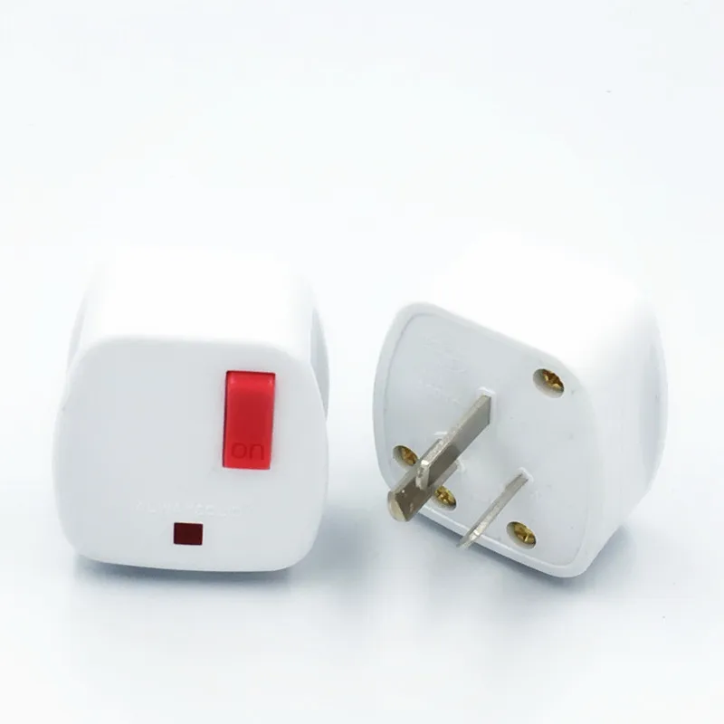 Au Australian 3 Pins Ac Electrical Power Male Plug With Switch Wire Rewireable Socket Outlet