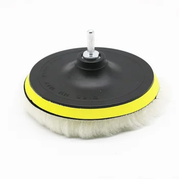 

150mm Polishing Buffer Pad Wool Brush Waxing Polisher Pads Kit + M14 Adapter