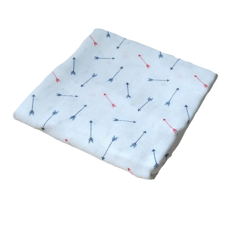 70*70 см детское хлопковое муслиновое одеяло для пеленания новорожденных, Марлевое одеяло, детское банное полотенце - Цвет: Arrow
