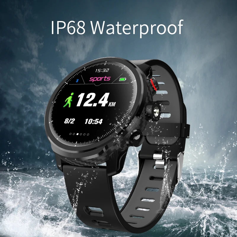 L5 1.3 inch Super Screen Smart Watch Men Women Heart Rate Monitor IP68 Waterproof Fitness Bracelet Connected IOS Android saat