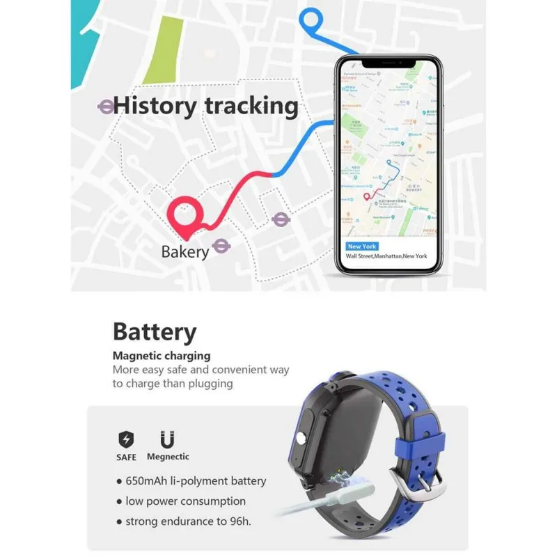  Smart Watch For Kids Phone Primary School Multi-functional Waterproof Positioning Watch Unisex Smar