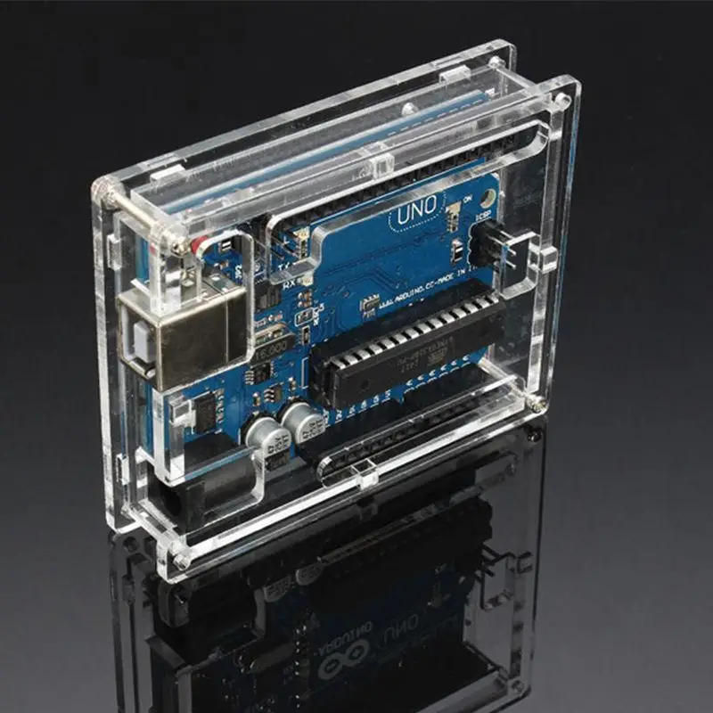 Uno R3 чехол прозрачный акриловый корпус Прозрачная крышка совместима с Arduino UNO R3
