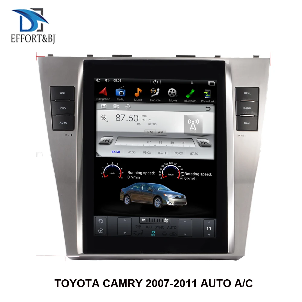 10 4 дюймов Tesla стиль экран Android 9 0 Автомобильный GPS навигатор для TOYOTA CAMRY 2007 2011 Авто