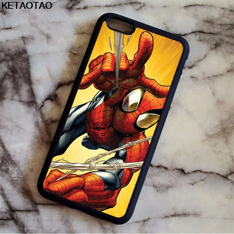 Оранжевый KETAOTAO Comics супергерой Человек-паук яд Джокер чехол для телефона s для iPhone 4S 5S 6S X Plus XR XS Max Чехол Мягкий ТПУ резиновый силиконовый - Цвет: Оранжевый