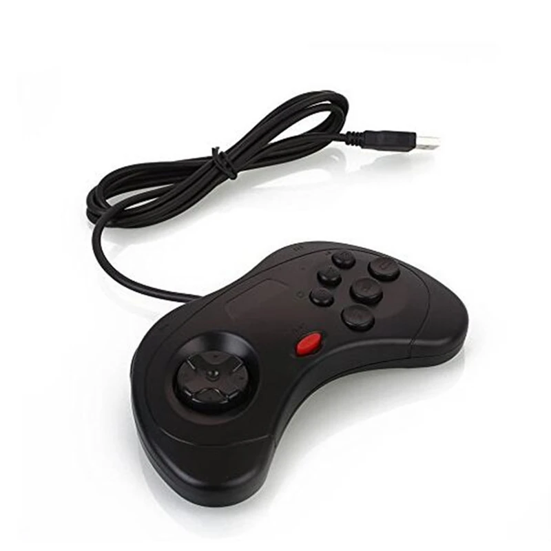 Геймпад Usb Классический Стиль ручкой из проволоки для все 16-битные Md-игры из sega Пластик