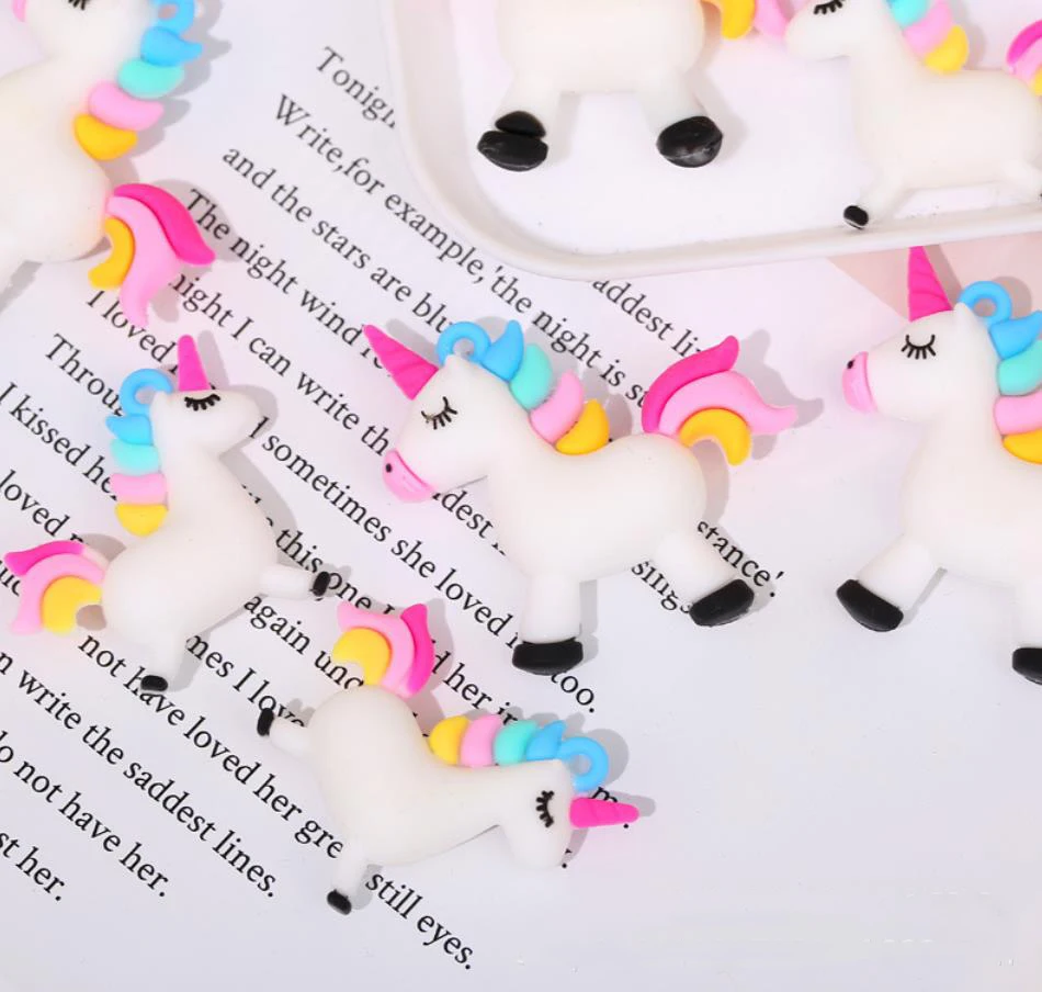 Acessórios para Chaveiro Silicone Popular Japonês Bonito Unicórnio Pingentes 3d Kawaii Borracha Macia Faça Você Mesmo Scrapbooking 3 360??20200619105309815