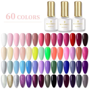

BORN PRETTY Gel Nail Polish 60 Colors 6ml Semi Permanent Soak Off UV LED Nail Gel All for Manicuring Gel Polish Nail Art Designs
