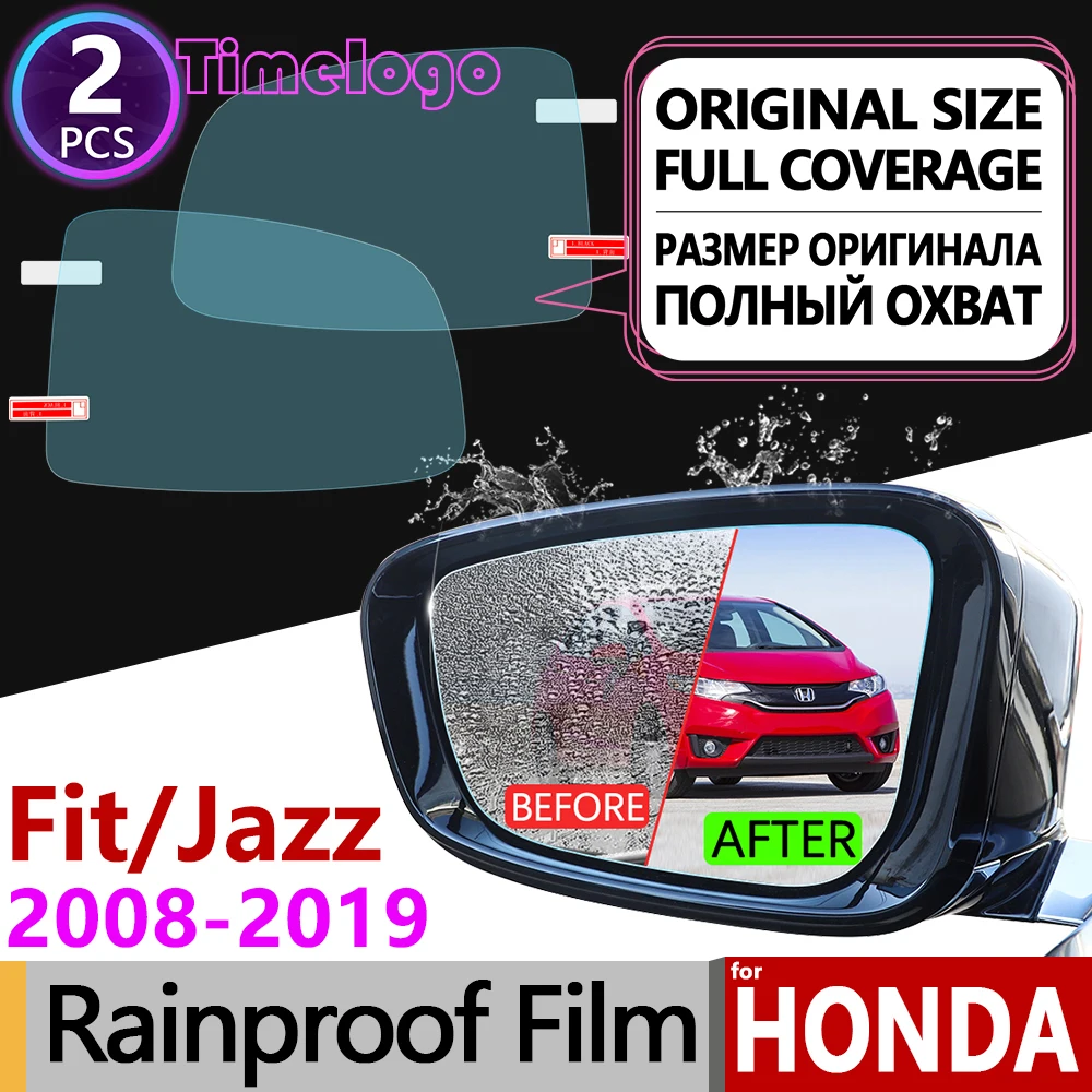 

For Honda Fit Jazz 2008~2019 Full Cover Anti Fog Film Rearview Mirror Accessories Stickers Shuttle GE6 GK5 2009 2010 2014 2018