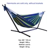 Outdoor Convenient Portable Canvas Hammock No Stand Multi-functional Practical Camping Sleep Swing Hanging Bed Garden Furniture 6