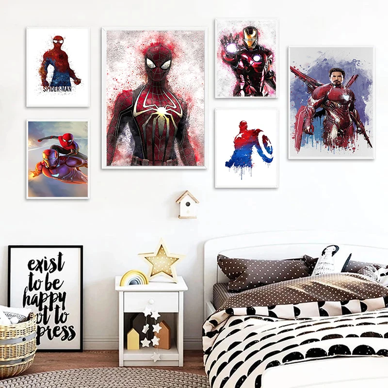 DIY 5D Diamond Painting Marvel Avengers Captain America Iron Man Comics Posters Wall Art Picture for Living Room Home Decor | Дом и сад