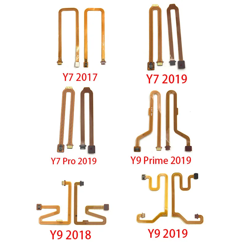 Новинка для Huawei Y6 Y7 Prime Pro 2017 Y9 2018 P Smart Plus 2019 Главная Кнопка отпечаток пальца