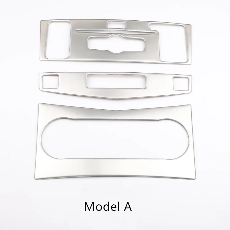 Car Styling Center Console Air Conditioner CD Panel Cover Trim 3Pcs For Mercedes Benz C Class W204 C200 C260 C300 C180 2007-2010