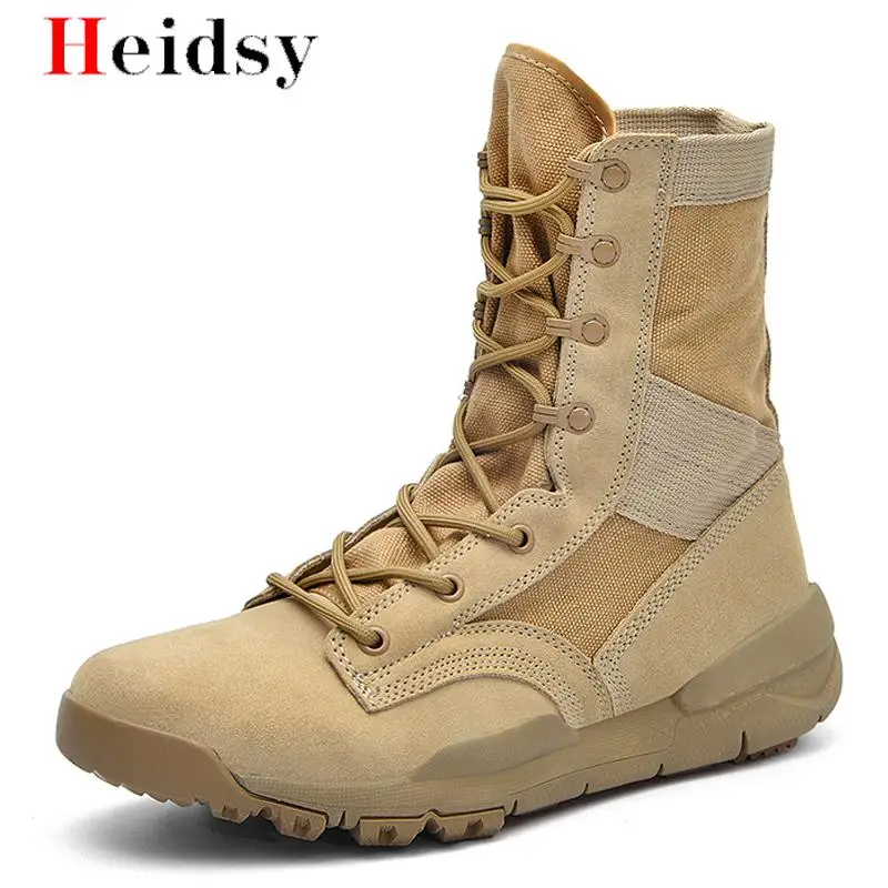 

Winter Autumn New Men Military Boots Quality Special Force Tactical Desert Combat Ankle Boats Army Work Shoes Leather Snow Boots