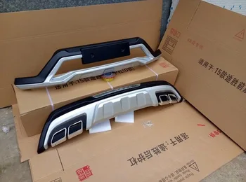 

High quality plastic ABS Chrome Front&rear Bumpers Skid Protector Molding 2pcs For 2016-2018 Hyundai Tucson(front + back)