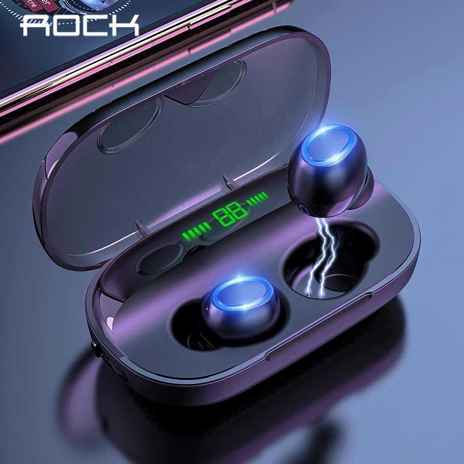 

ROCK X1 TWS 5.0 Bluetooth Headphone Earphones Cinema HD Surround Stereo Noise Cancelling Headsets With Mic Wireless Earphone