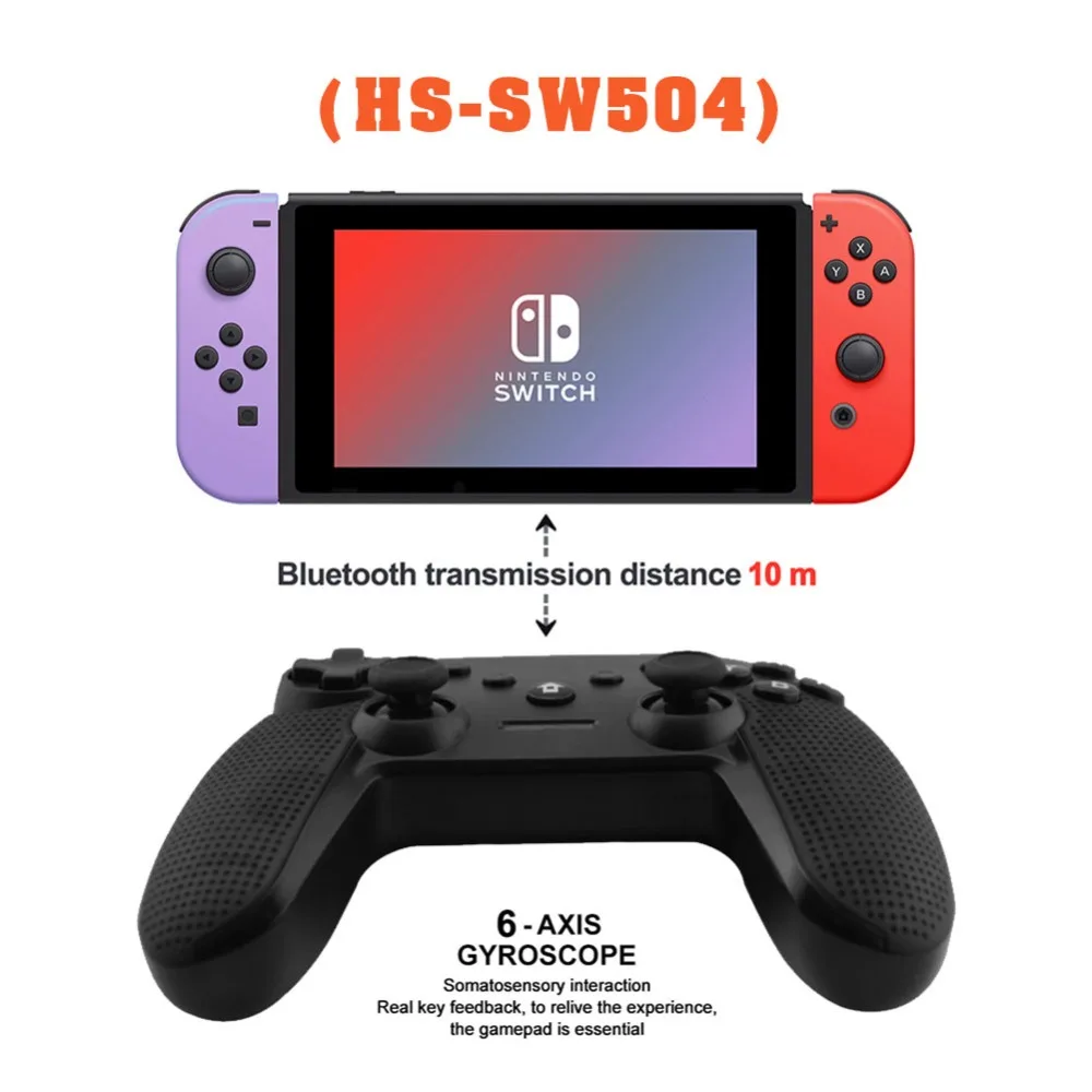 Беспроводные геймпады для игрового контроллера Switch Pro Bluetooth, беспроводной джойстик NS для игровой машины nintendo lite/ПК/Android/пара