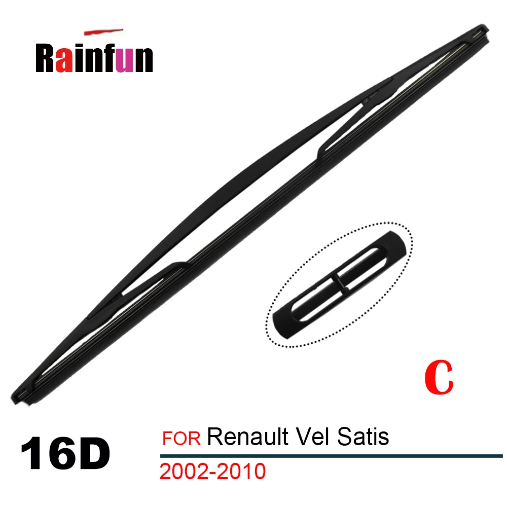 RAINFUN 30“+26“R Front Wiper Blade and 16" rear wiper blade for Renault Vel Satis 2002-2010