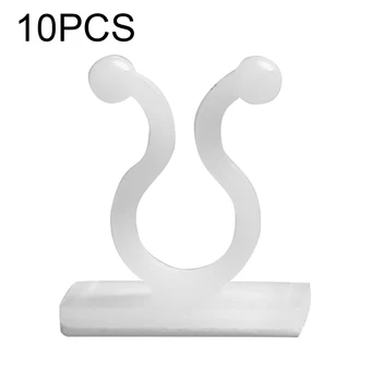 

10pcs Binding Vine Support Garden Fixer Rattan Non-marking Plant Climbing Wall Clip Self-adhesive Invisible Hook Indoor Sticky