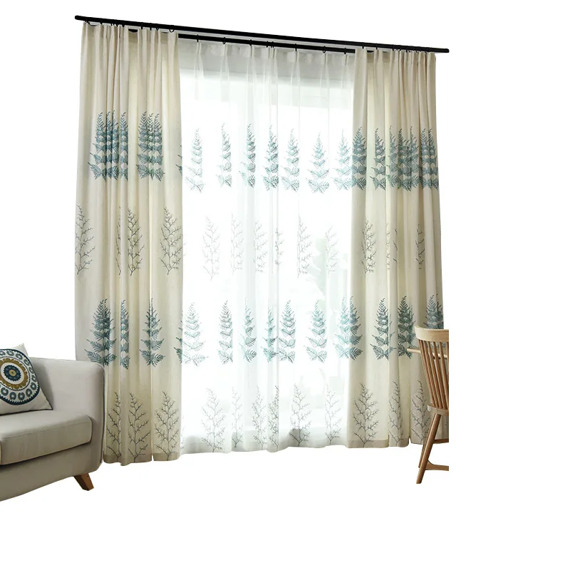 

Modern Simple Nordic Style Semi-Shading Curtains for Living Dining Room Bedroom.