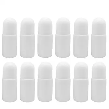 

12pcs Roller Bottles Durable 50ML Portable Functional Plastic Bottles Roll on Bottles for Essential Oils Perfumes Aromatherapy