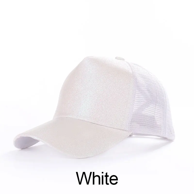 Новинка популярный женский хвостик Бейсболка Snapback хип-хоп Блестящий грязный булочка летняя шляпа для папы Солнцезащитная Женская регулируемая - Цвет: W