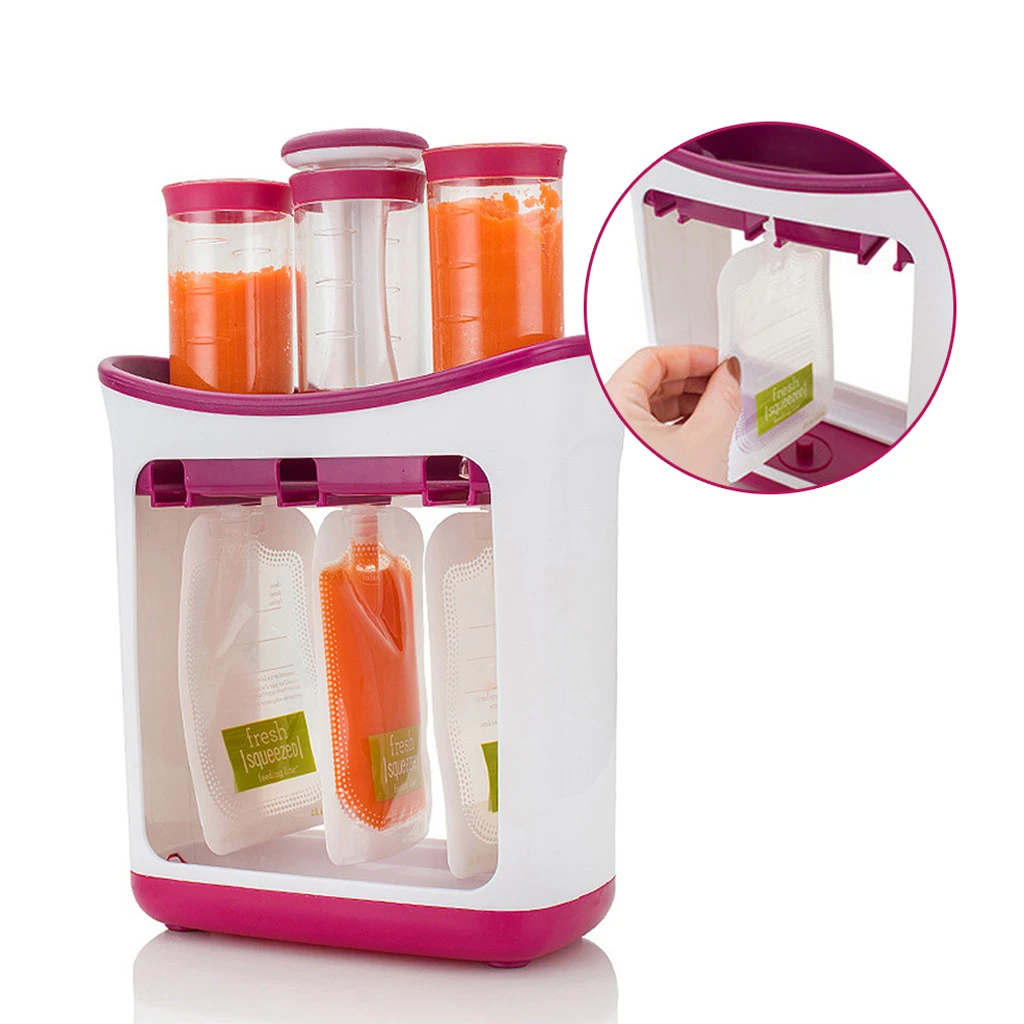 reusable baby food pouches silicone