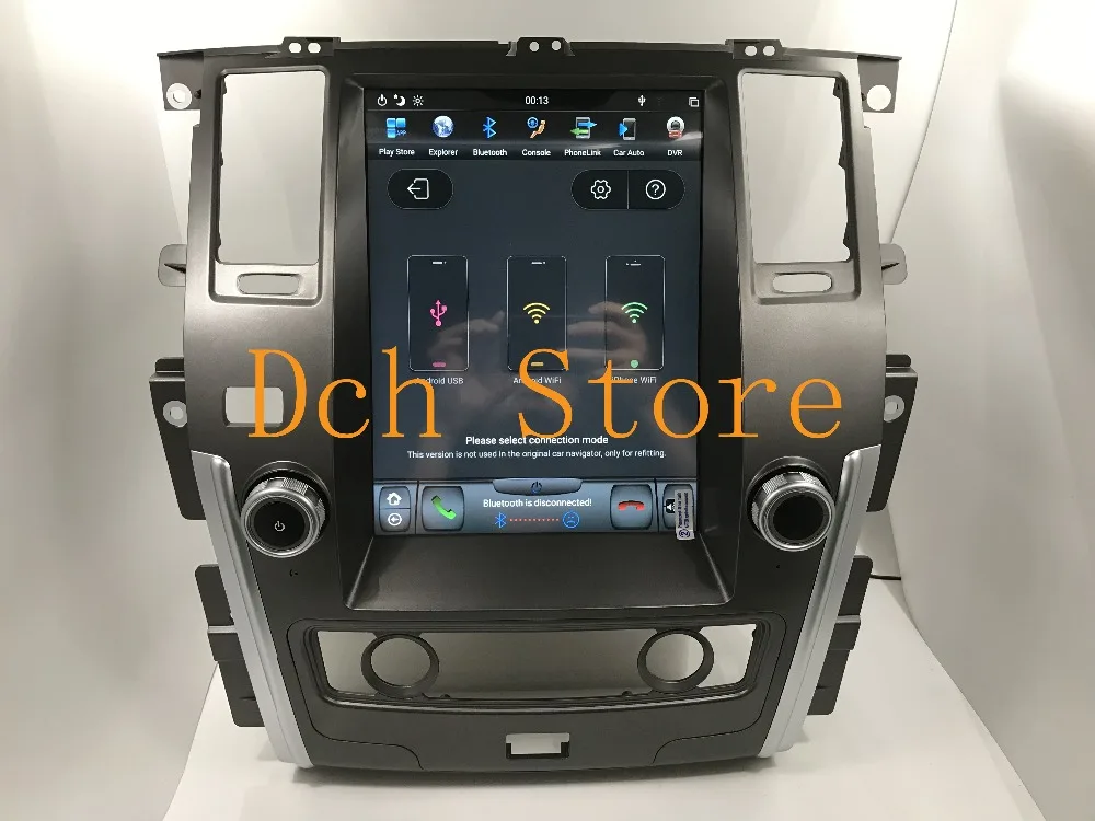 12,1 вертикальный Тесла стиль Android 8,1 автомобиля DVD gps для Nissan Patrol 2010 2011 2012 2013 навигации PX6