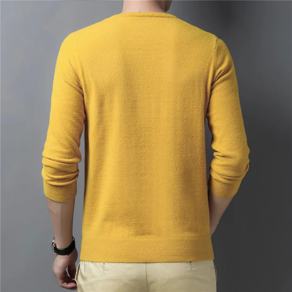 sweater crewneck Classic Pure Color Casual V-Neck Sweater Pullover Men Soft Warm Knitwear Jerseys COODRONY Brand Autumn Winter New Arrival C1311 mens cardigan sweater