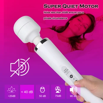 Huge Magic Wand Vibrators for women, USB Charge Big AV Stick Female G Spot Massager Clitoris Stimulator Adult Sex Toys for Woman 4