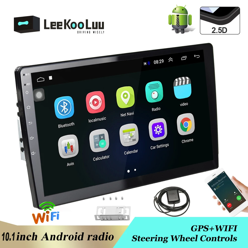 Мультимедийный плеер LeeKooLuu 2 Din с GPS навигацией Авторадио для Chevrolet Cruze Peugeot 301 Isuzu D MAX